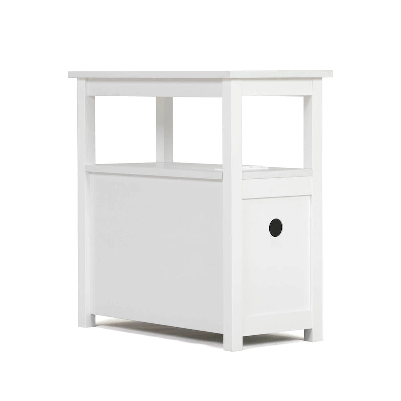 Table d'appoint avec fonction de charge, table de canapé étroite