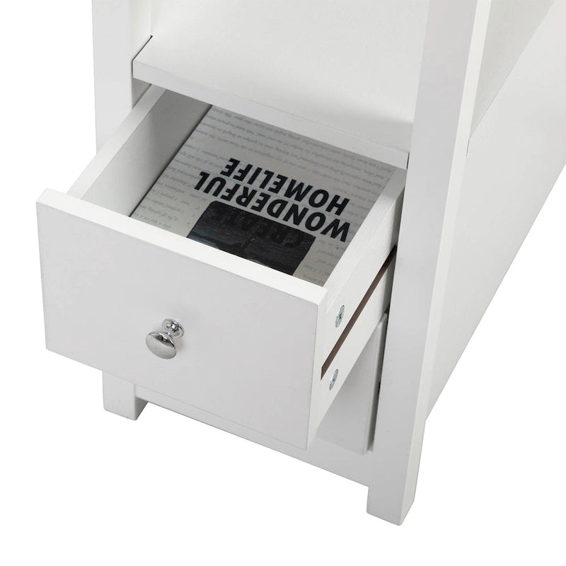 Table d'appoint avec fonction de charge, table de canapé étroite