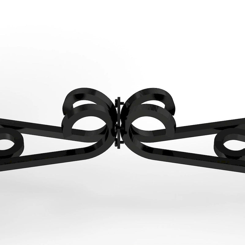 Table en verre et métal de style moderne