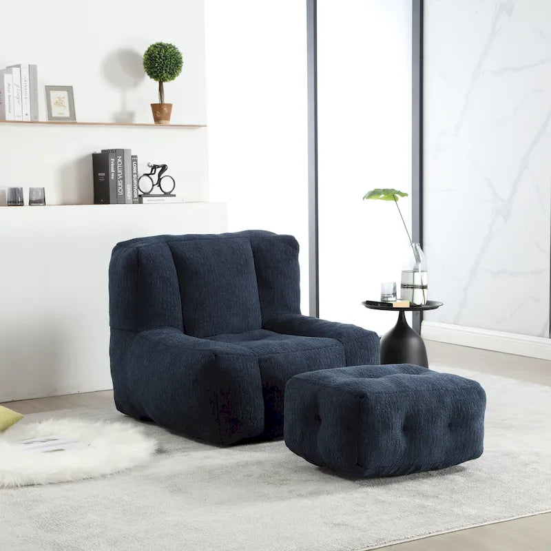 Fauteuil de détente moderne pour chambres à coucher et salles de lecture, conçu pour les adultes.