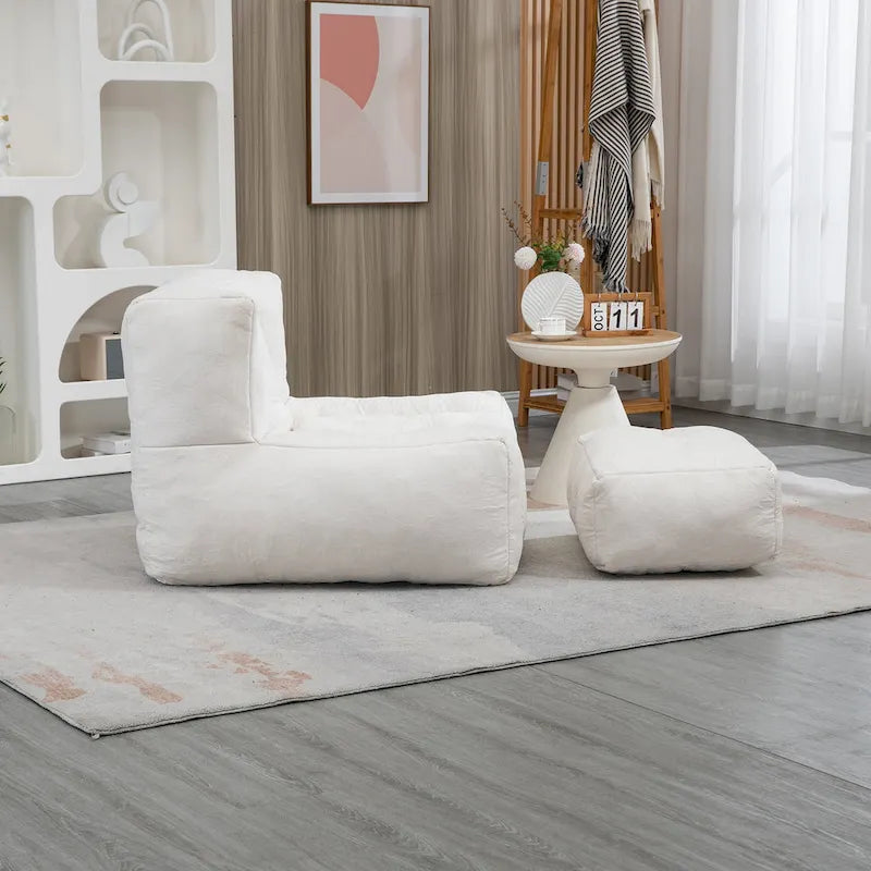 Fauteuil de détente moderne pour chambres à coucher et salles de lecture, conçu pour les adultes.