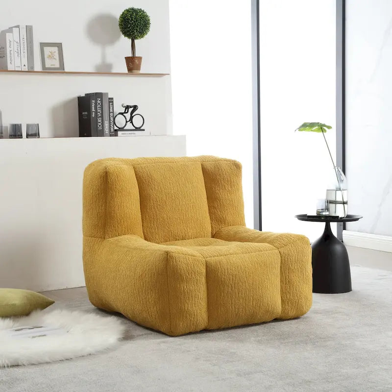 Fauteuil de détente moderne pour chambres à coucher et salles de lecture, conçu pour les adultes.