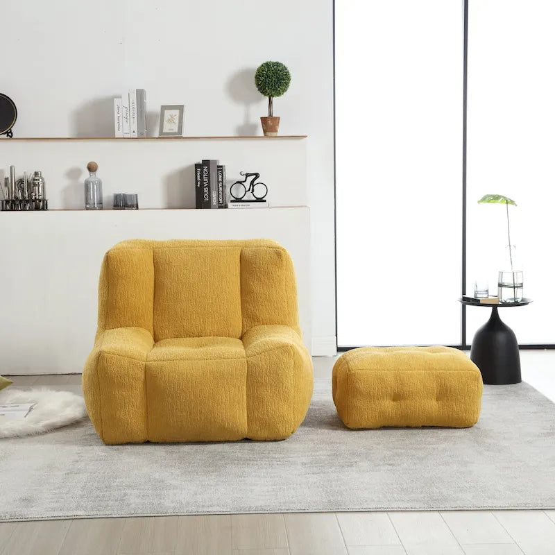 Fauteuil de détente moderne pour chambres à coucher et salles de lecture, conçu pour les adultes.