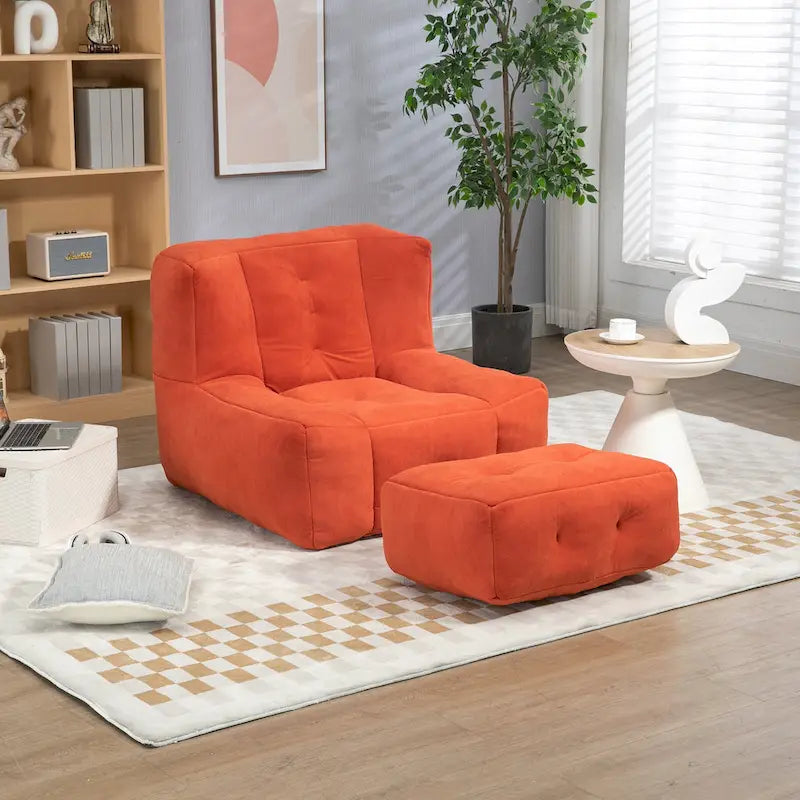 Fauteuil de détente moderne pour chambres à coucher et salles de lecture, conçu pour les adultes.