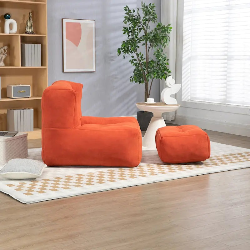 Fauteuil de détente moderne pour chambres à coucher et salles de lecture, conçu pour les adultes.