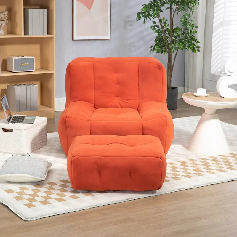 Fauteuil de détente moderne pour chambres à coucher et salles de lecture, conçu pour les adultes.
