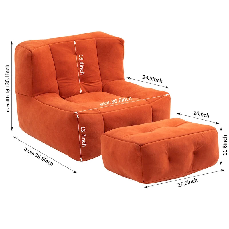 Fauteuil de détente moderne pour chambres à coucher et salles de lecture, conçu pour les adultes.