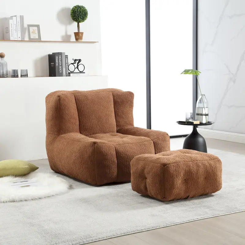 Fauteuil de détente moderne pour chambres à coucher et salles de lecture, conçu pour les adultes.