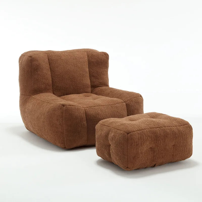Fauteuil de détente moderne pour chambres à coucher et salles de lecture, conçu pour les adultes.