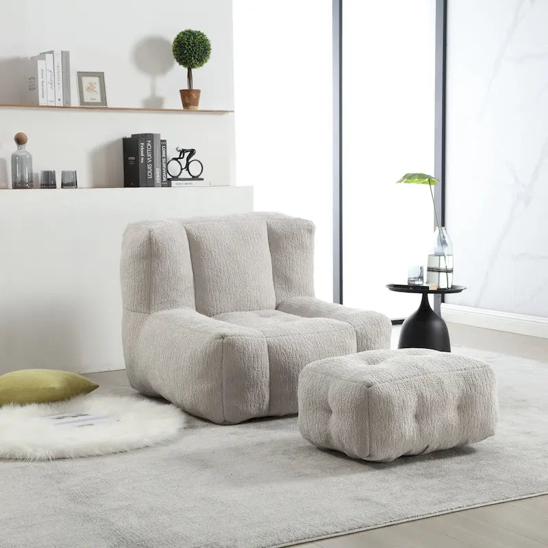 Fauteuil de détente moderne pour chambres à coucher et salles de lecture, conçu pour les adultes.