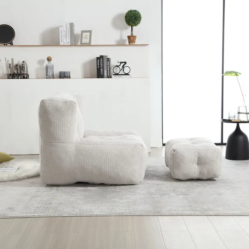 Fauteuil de détente moderne pour chambres à coucher et salles de lecture, conçu pour les adultes.