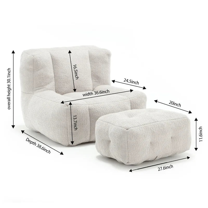 Fauteuil de détente moderne pour chambres à coucher et salles de lecture, conçu pour les adultes.
