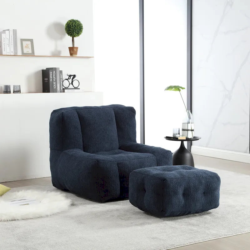 Fauteuil de détente moderne pour chambres à coucher et salles de lecture, conçu pour les adultes.