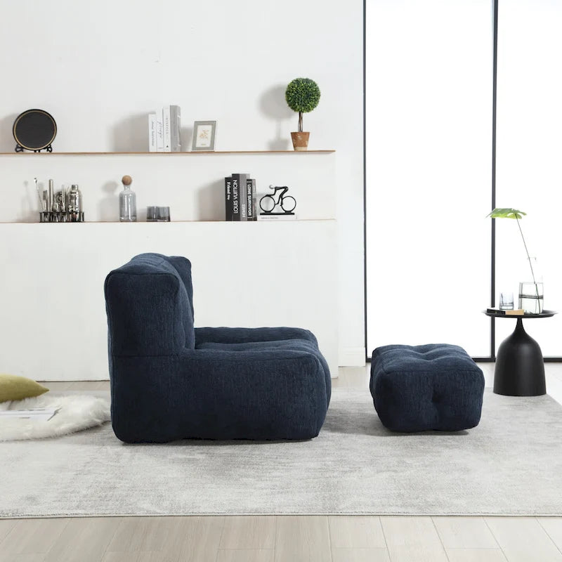 Fauteuil de détente moderne pour chambres à coucher et salles de lecture, conçu pour les adultes.