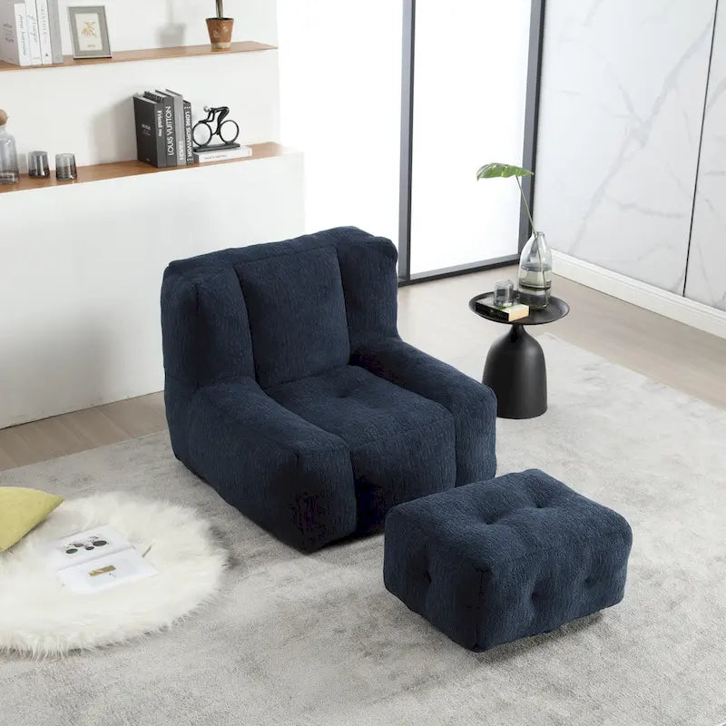 Fauteuil de détente moderne pour chambres à coucher et salles de lecture, conçu pour les adultes.