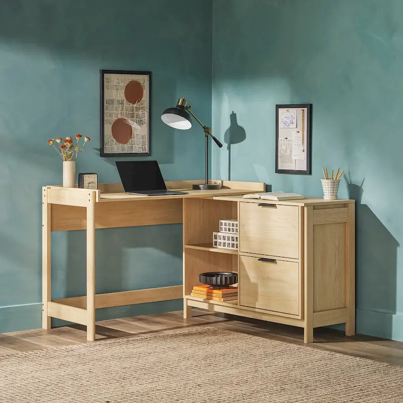 Bureau réversible moderne avec rangement
