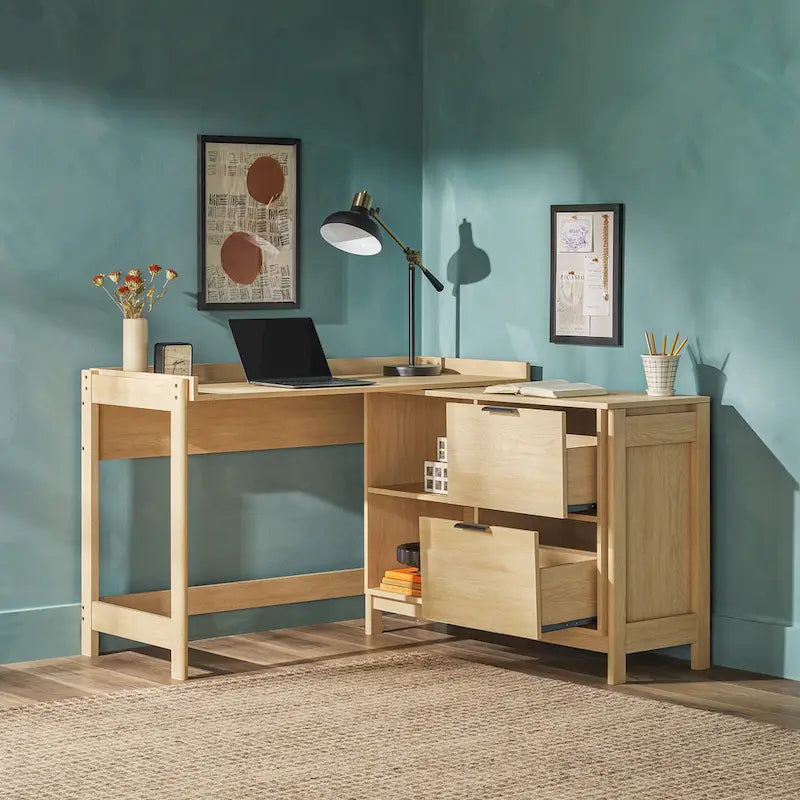 Bureau réversible moderne avec rangement