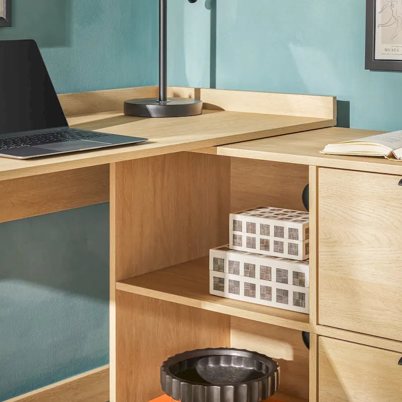Bureau réversible moderne avec rangement