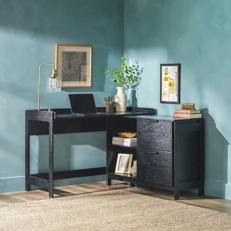Bureau réversible moderne avec rangement