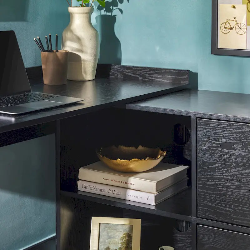 Bureau réversible moderne avec rangement