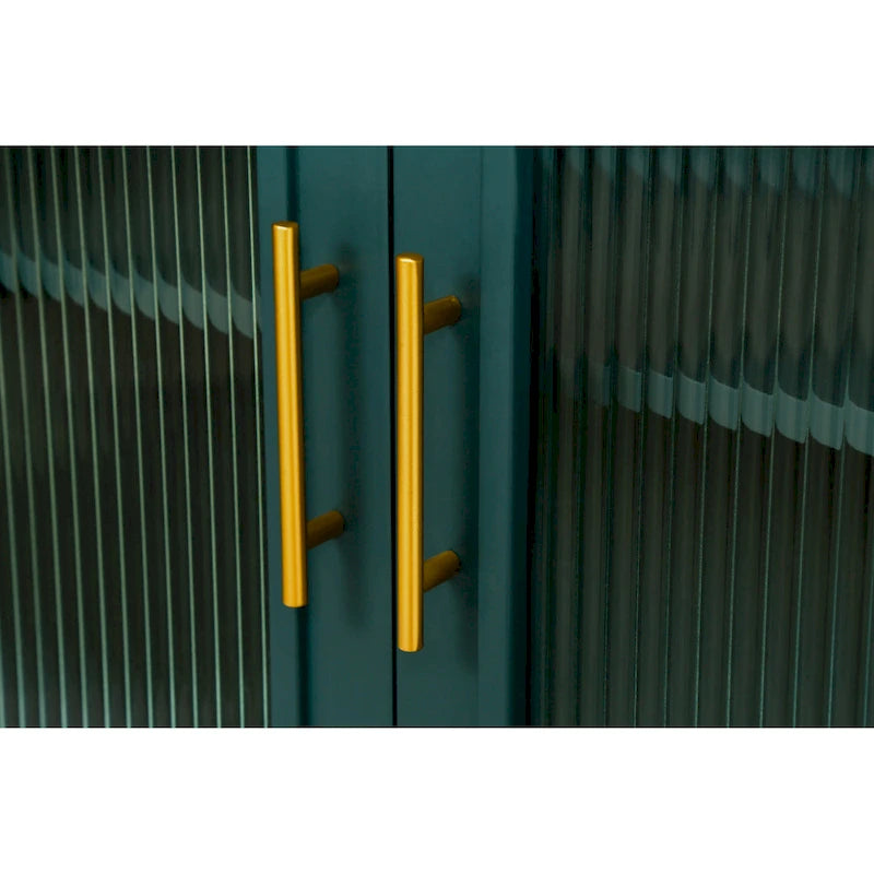 Meuble TV en bois avec armoire de rangement et étagères réglables