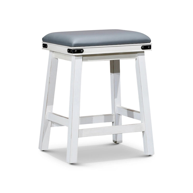 Tabouret de comptoir ou de bar en cuir reconstitué