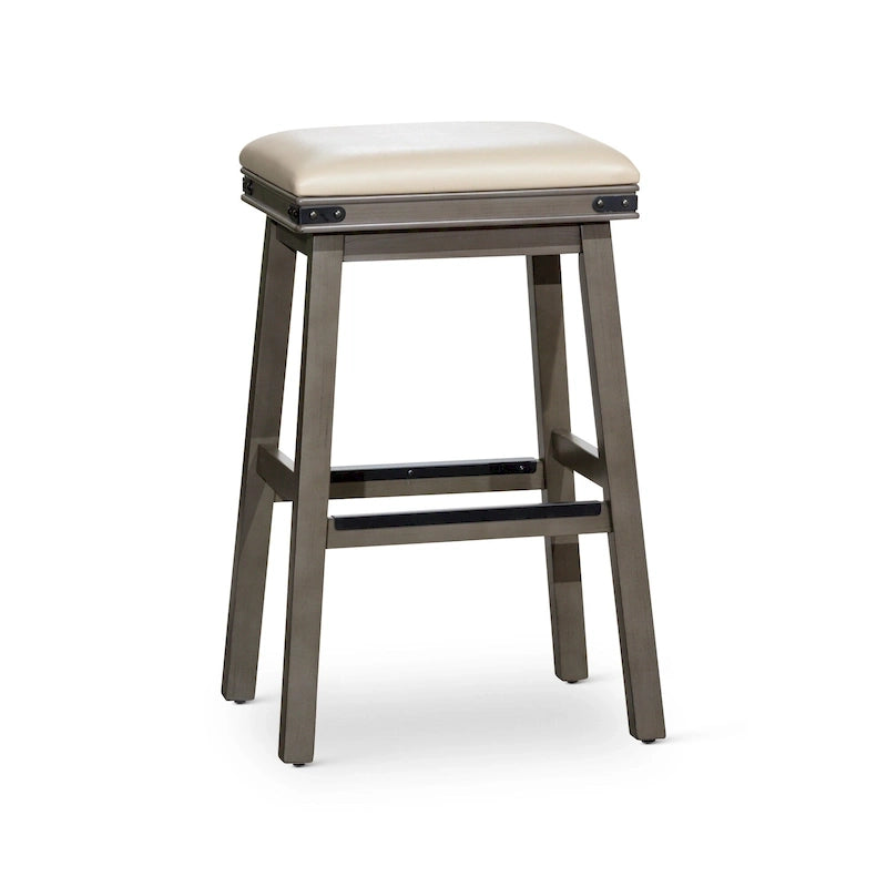 Tabouret de comptoir ou de bar en cuir reconstitué