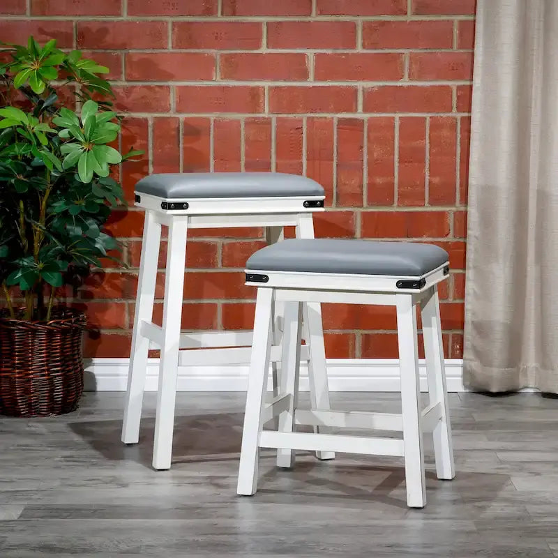 Tabouret de comptoir ou de bar en cuir reconstitué