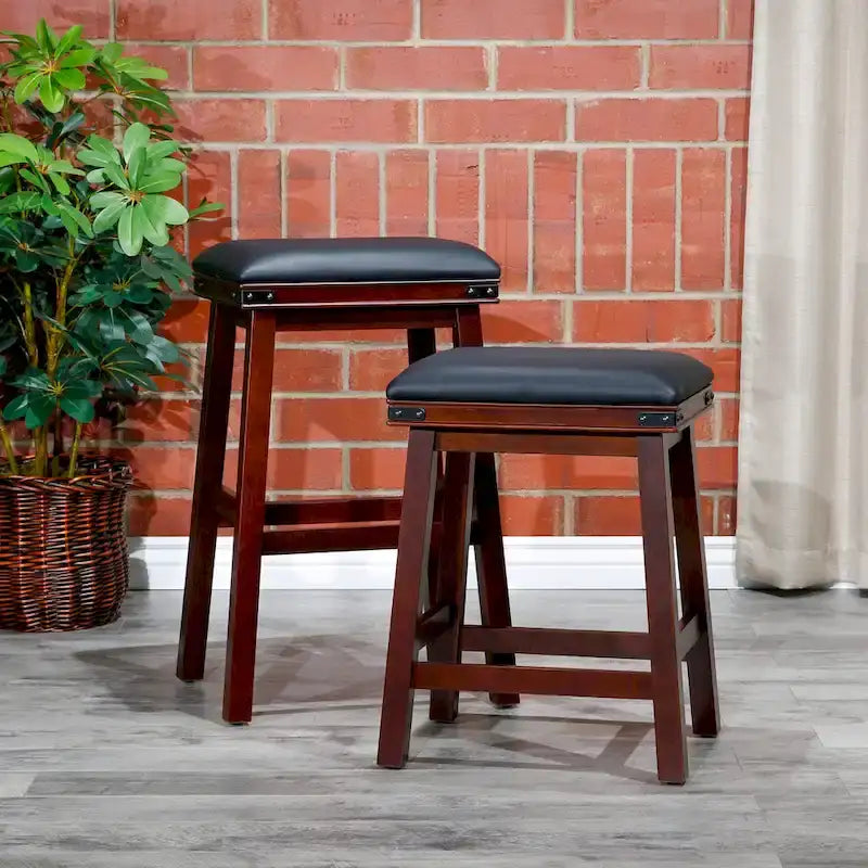 Tabouret de comptoir ou de bar en cuir reconstitué