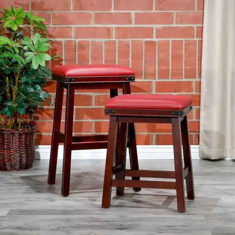 Tabouret de comptoir ou de bar en cuir reconstitué
