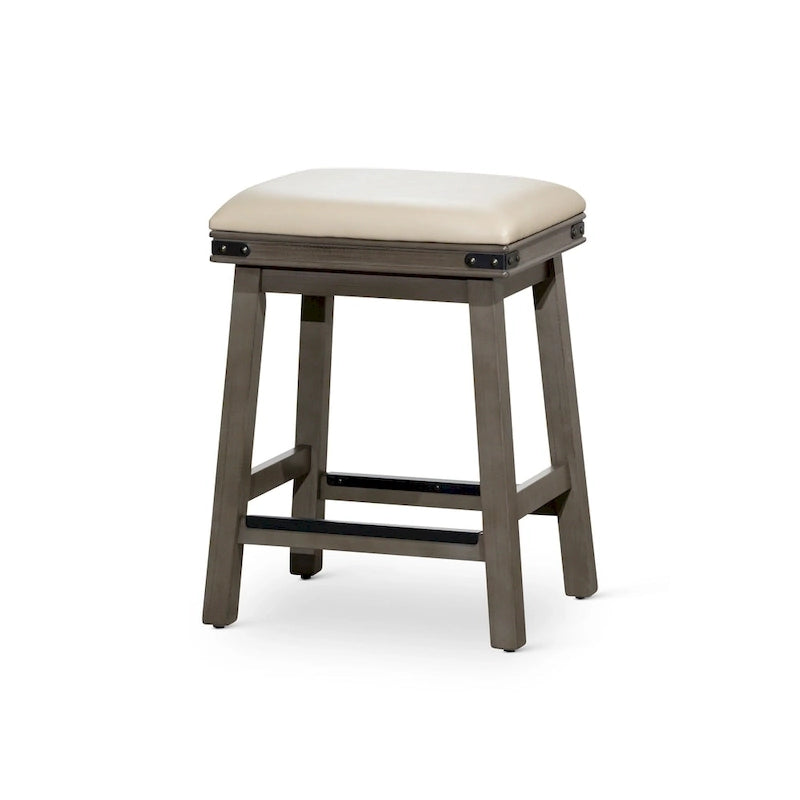 Tabouret de comptoir ou de bar en cuir reconstitué