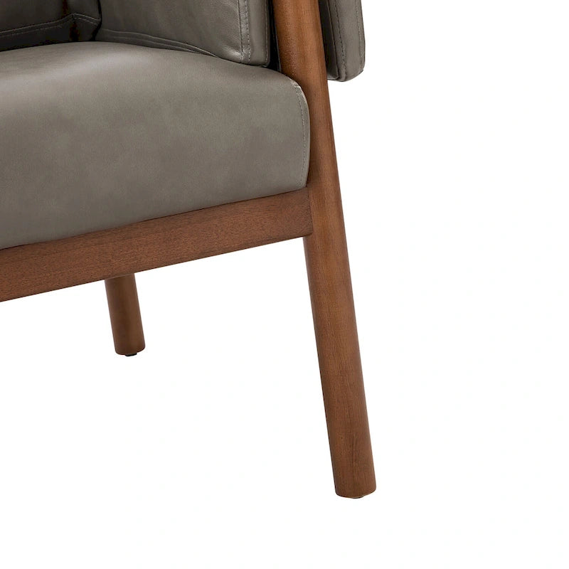 Lot de 2 fauteuils de salon confortables et brillants avec base en bois massif