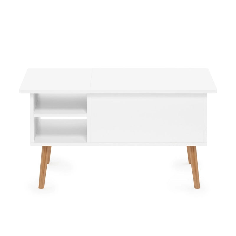 Table basse relevable avec pieds en bois