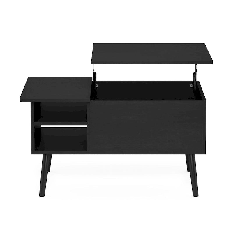 Table basse relevable avec pieds en bois
