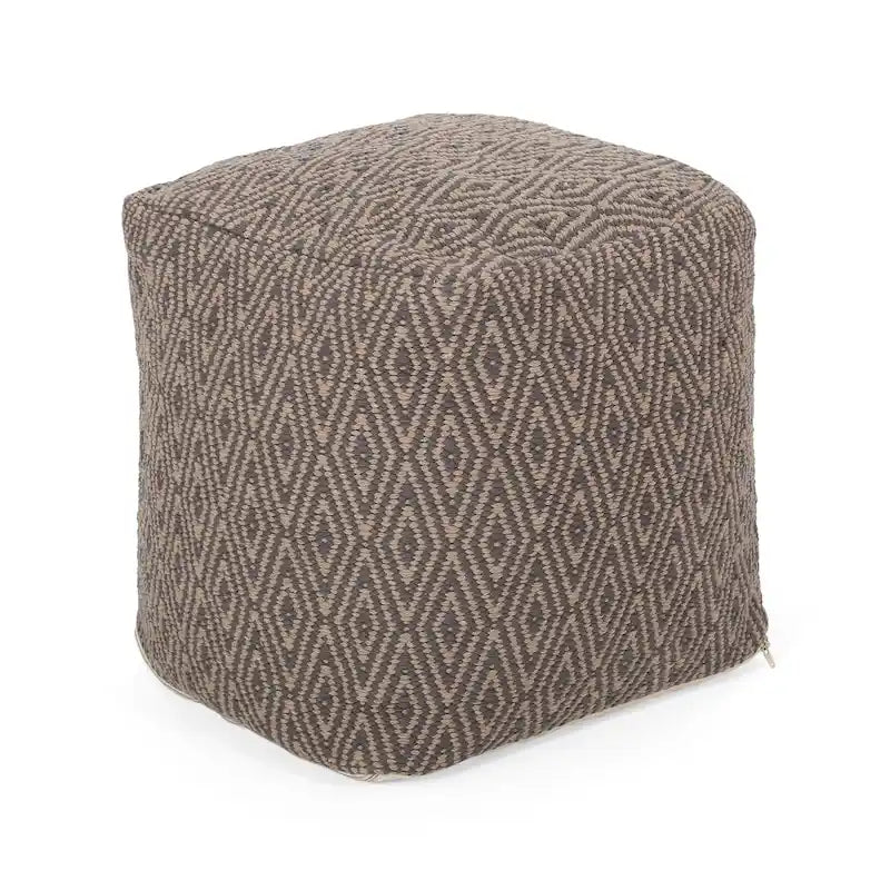 Pouf cube en coton fait main