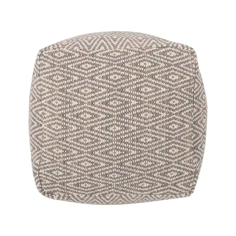 Pouf cube en coton fait main
