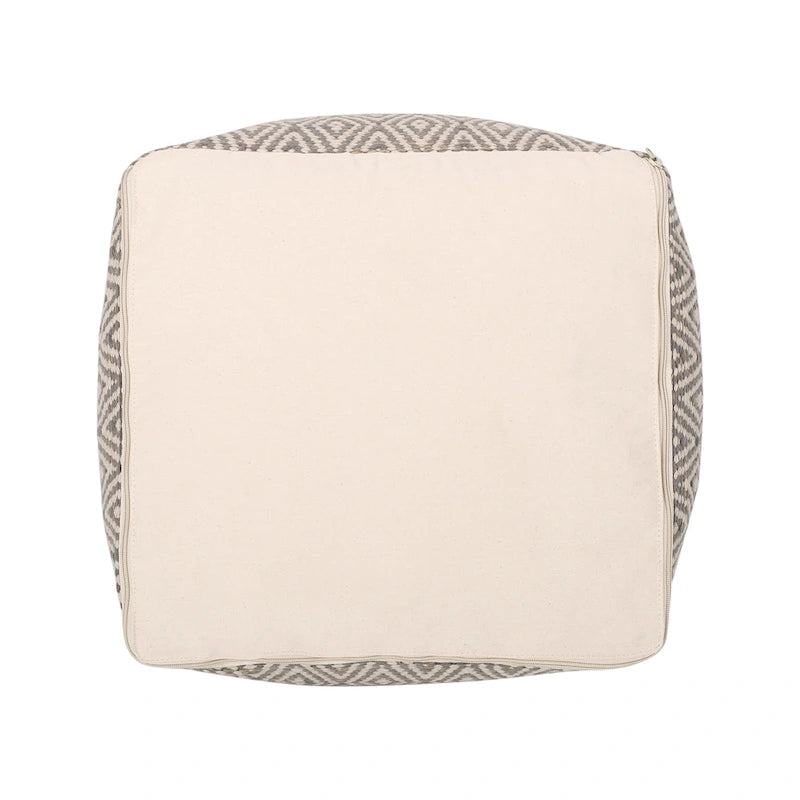 Pouf cube en coton fait main