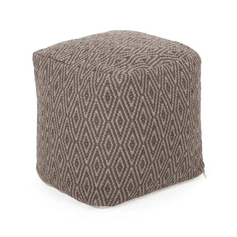 Pouf cube en coton fait main
