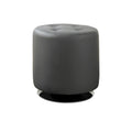 Pouf rond en similicuir