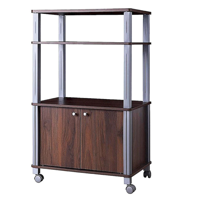 Support de chariot de rangement roulant pour micro-ondes
