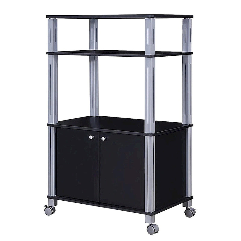 Support de chariot de rangement roulant pour micro-ondes