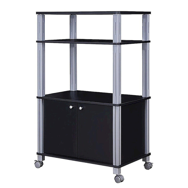 Support de chariot de rangement roulant pour micro-ondes