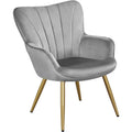 Fauteuil de salon en velours de style moderne