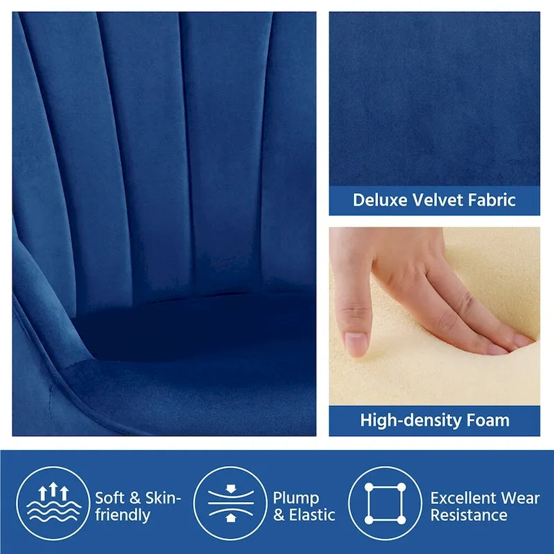 Fauteuil de salon en velours de style moderne