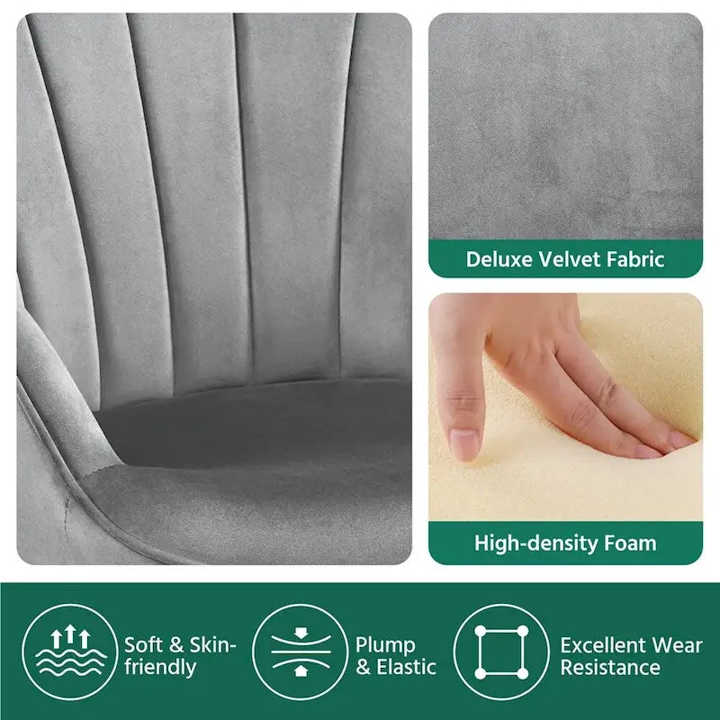 Fauteuil de salon en velours de style moderne