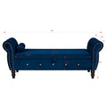Banc de chambre en velours de 63,4 pouces