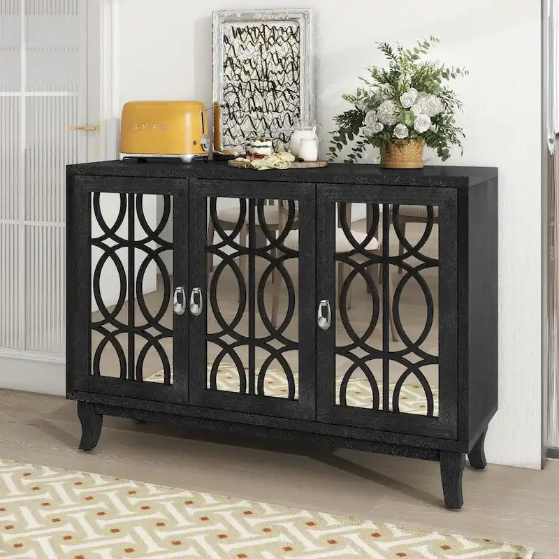 Buffet à 3 portes avec miroir
