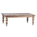 Table basse rectangulaire en pin recyclé de 54 pouces