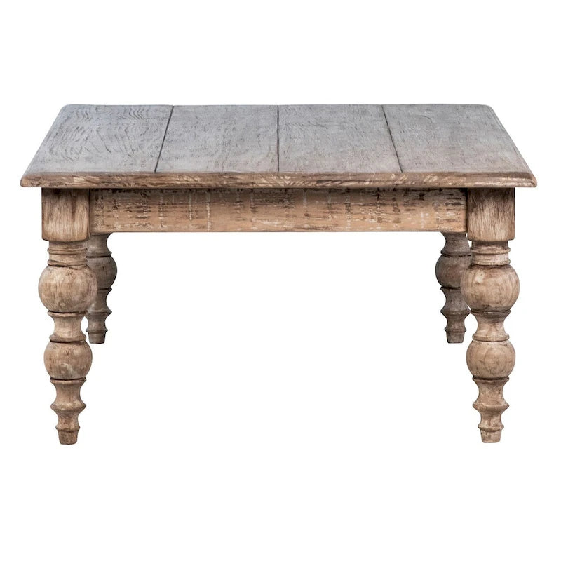 Table basse rectangulaire en pin recyclé de 54 pouces
