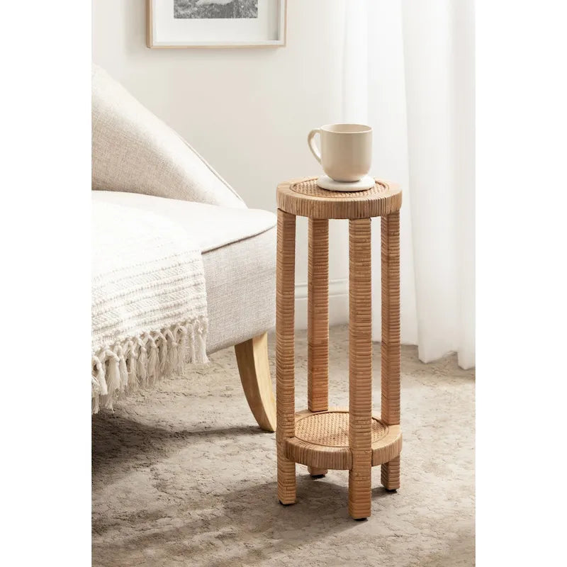 Petite table basse en rotin